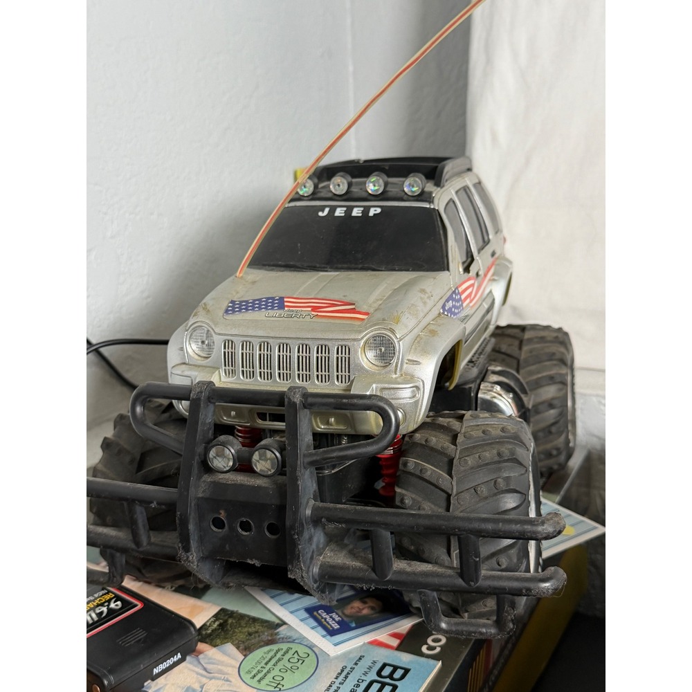 New Bright Jeep Liberty Monster Truck RC Vehicle Large Silver Parts Only